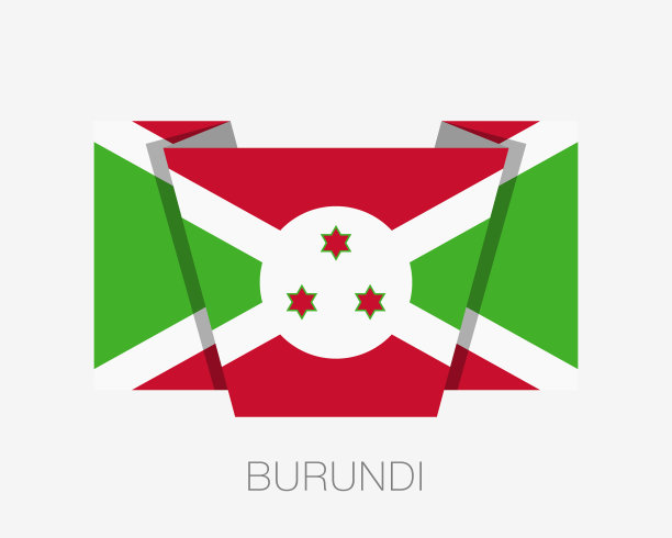 国旗布隆迪平图标挥舞着国旗图片下载