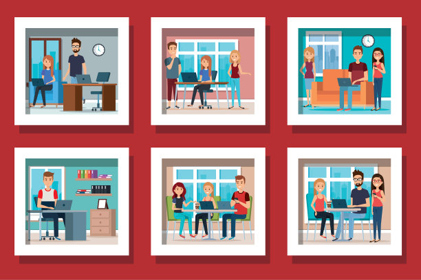 把年轻人放在工作场所图片下载