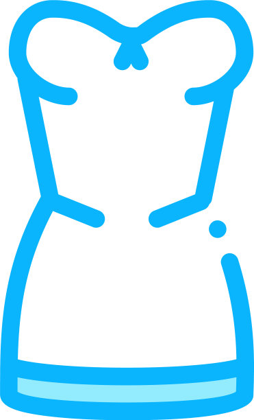 优雅的内衣图标轮廓图片下载