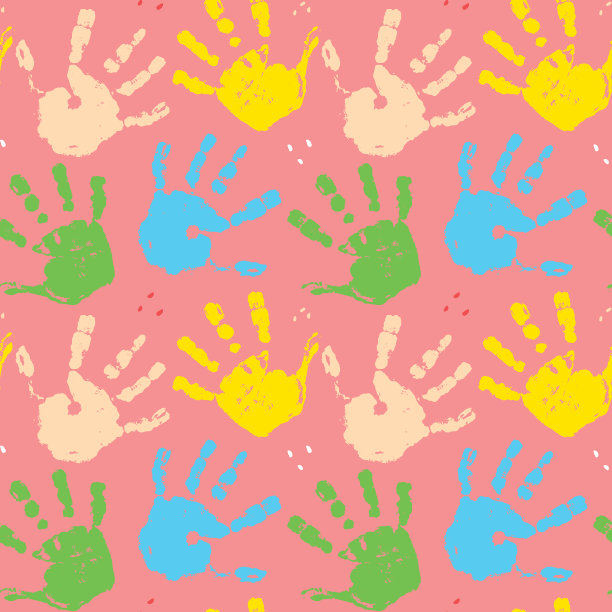 手工邮票无缝图案油漆染色背景图片下载