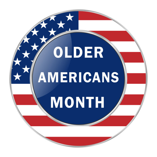 在美国，老年人的月份是每年5月。美国老年人的贡献和重要性全国贡献月。图片下载