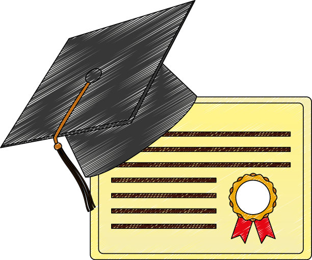 毕业帽和毕业证书图片下载