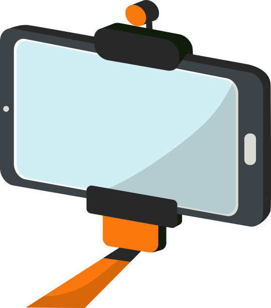 智能手机制作的自拍杆单脚架图片下载