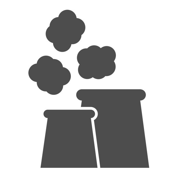 空气污染固体图标空气排放图片下载