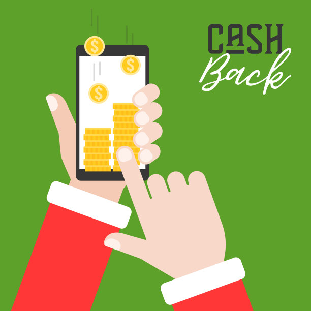 手触摸智能手机与金币堆叠图片下载