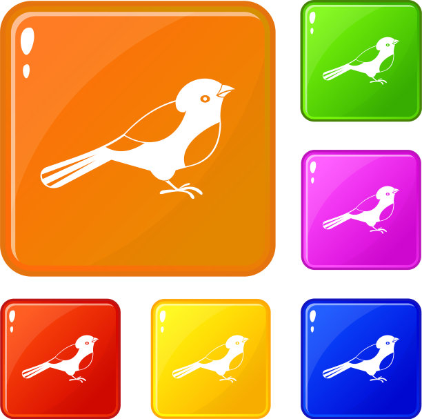 鸟的图标设置颜色图片下载