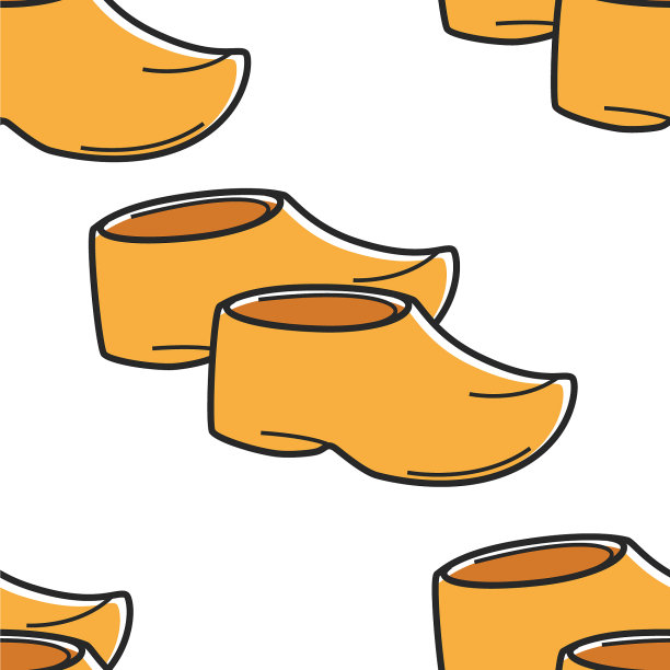 荷兰传统鞋类木屐图片下载