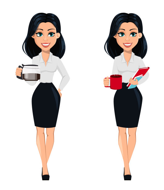 概念现代年轻商业女性图片下载