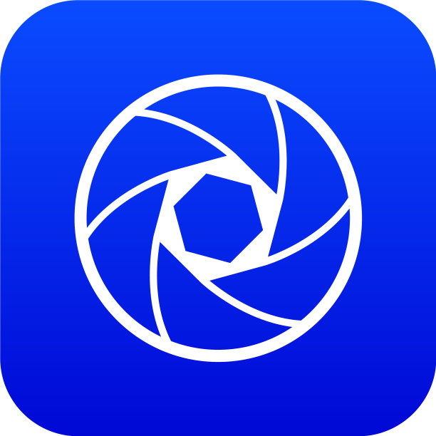 专业物镜图标数字蓝色图片下载