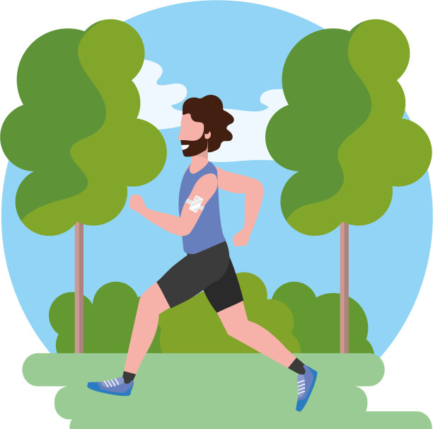 健身运动火车卡通图片下载