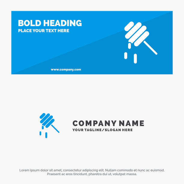 蜜蜂健康蜂蜜固体图标网站横幅和图片下载