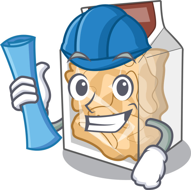 用卡通罐子装猪肉皮图片下载