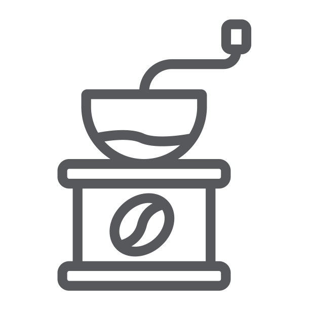 咖啡研磨机生产线图标饮料和设备图片下载