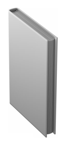 物体3d插图-高度详细的灰色书是封闭的，大学概念孤立在白色背景图片下载