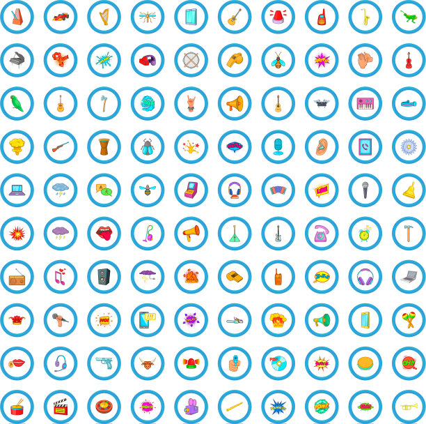 100声图标设置卡通风格图片下载