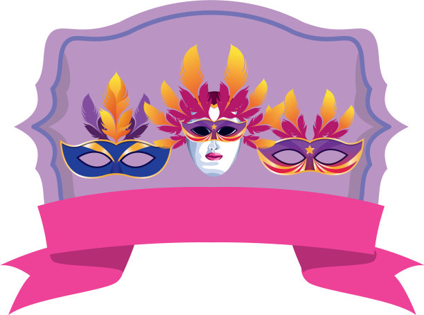 用羽毛设置面具图片下载