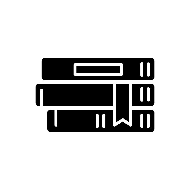 书堆图标形象设计图片下载