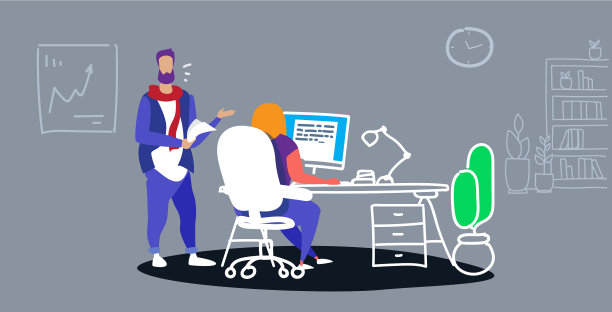 在办公室工作的商人，发号施令的人图片下载