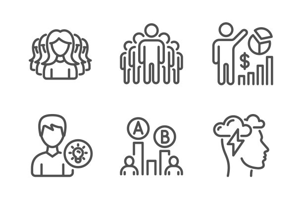 组seo统计和妇女组图标集图片下载