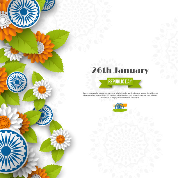 印度共和国日节日设计图片下载