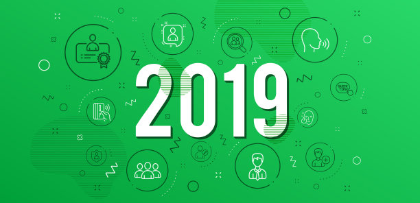 组健康脸和证书图标集图片下载