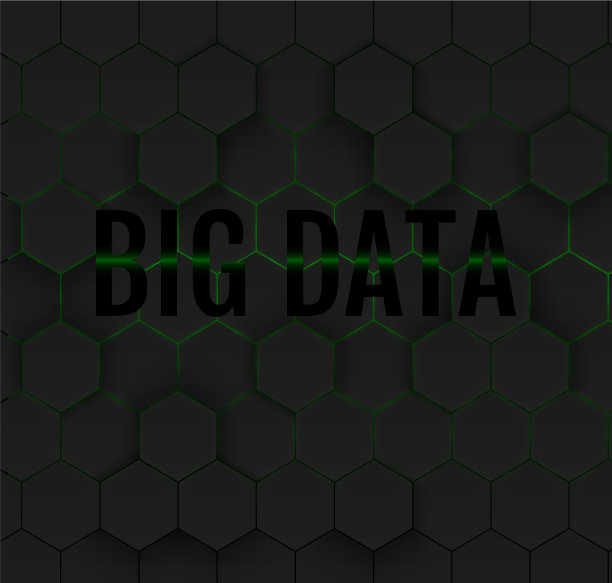 大数据六边形背景图片下载