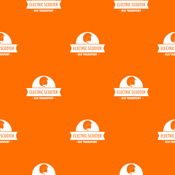 头盔陀螺滑板车图案橙色图片下载