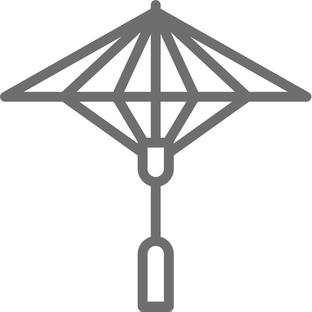 日本太阳伞线图标图片下载