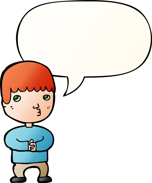 卡通人的思维和言语泡泡在流畅中图片下载