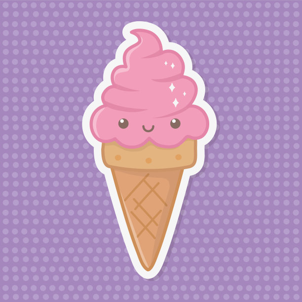 夏日美味冰淇淋设计图片下载