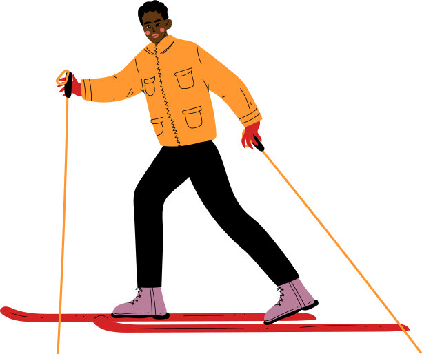 男子滑雪男非裔美国运动员图片下载