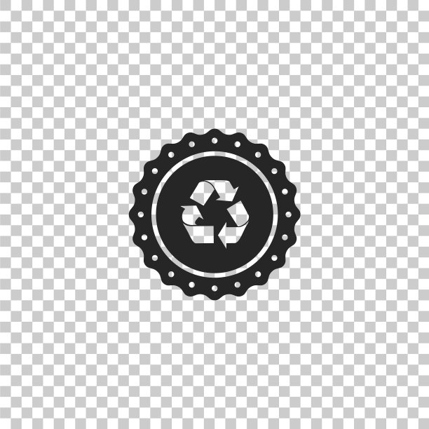 回收标志标签图标图片下载