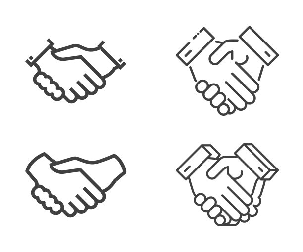 握手图标集图片下载