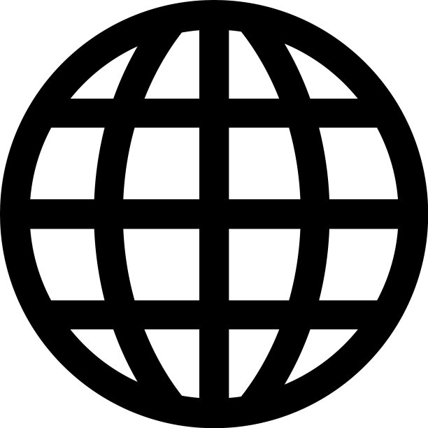 应用程序UI网站的扁平风格地球图标图片下载