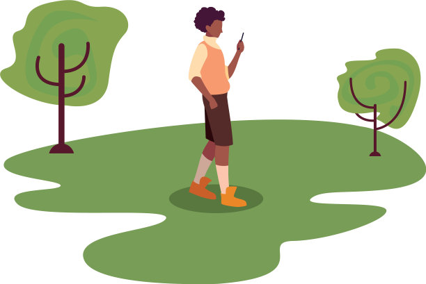 年轻人使用智能手机插图图片下载