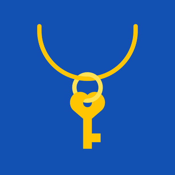 项链孤立的平面风格图标图片下载