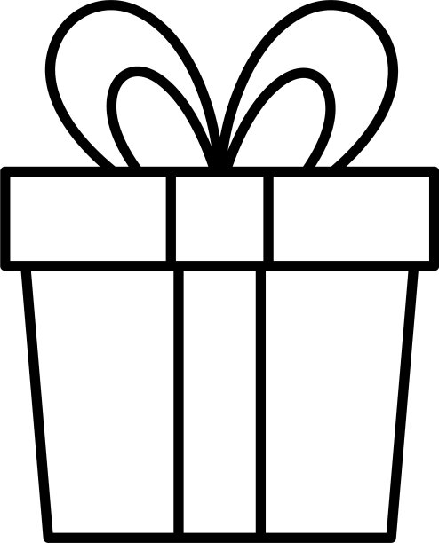 白色背景的礼盒图片下载