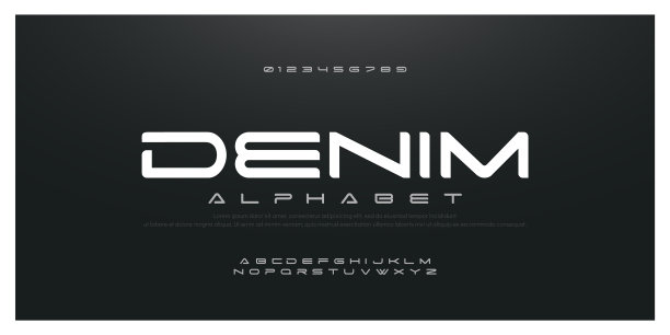 抽象技术空间字体和字母图片下载