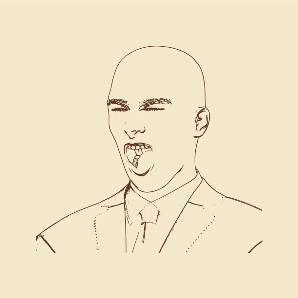 人头像正面视图图片下载