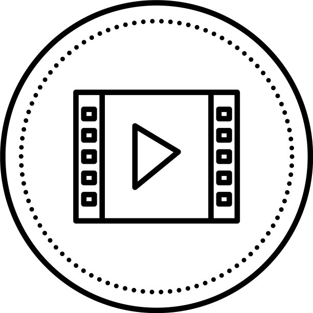 媒体播放器模板隔离图标图片下载