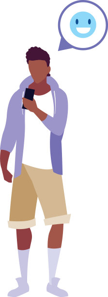 年轻人使用智能手机社交媒体图片下载