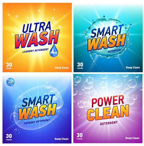 创意洗衣粉概念包装图片下载