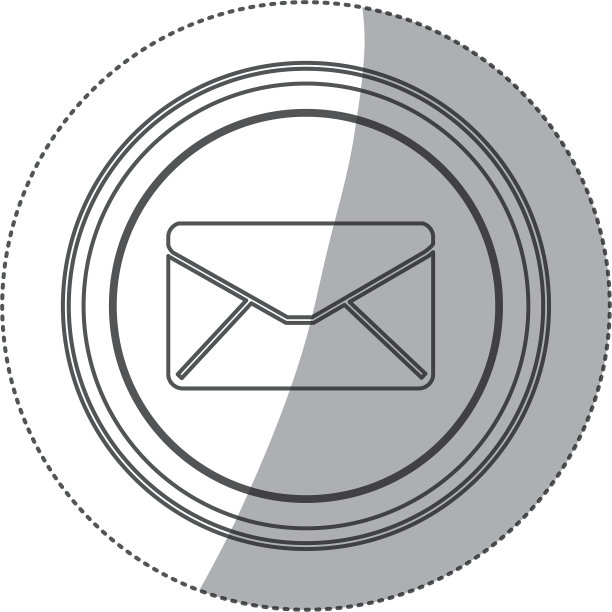 贴纸上印有单色剪影圆形按钮图片下载