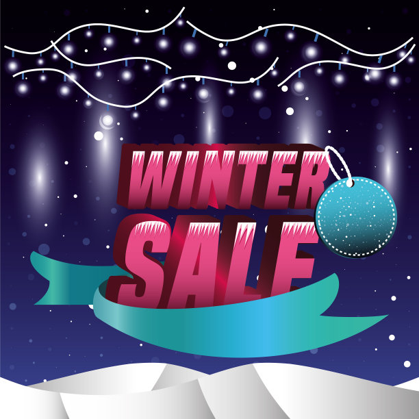 冬季景观与圣诞销售图片下载