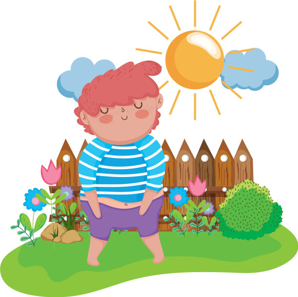 风景里的小胖小子图片下载