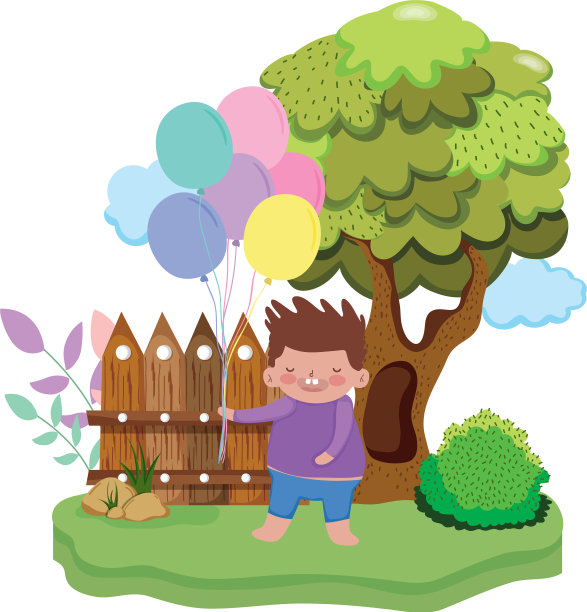 风景里的小胖小子图片下载