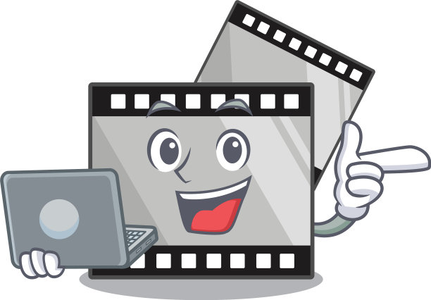 用笔记本电脑胶片把吉祥物隔离图片下载