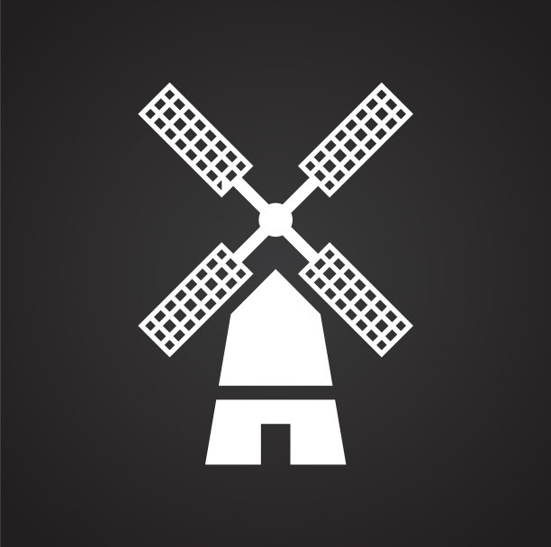 风车图标的背景图形和web图片下载