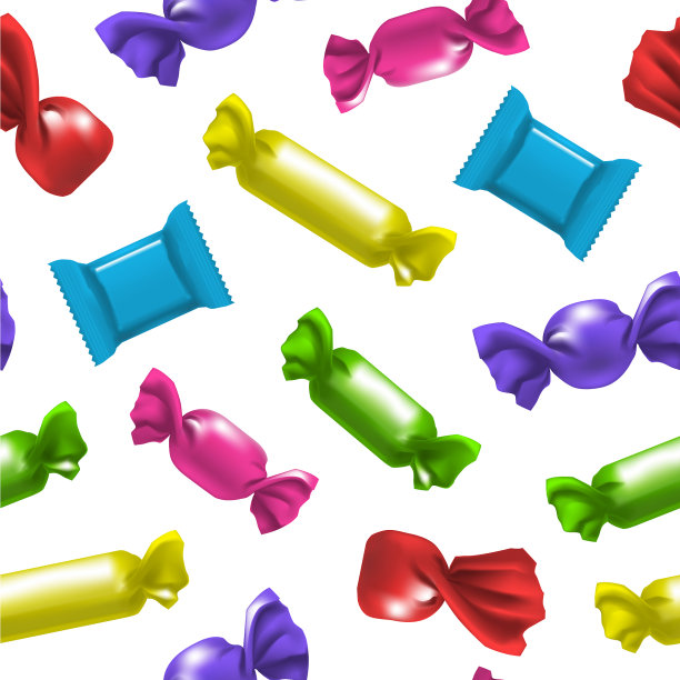 逼真的细节3d彩色空白铝箔包图片下载