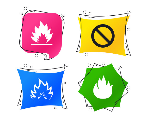 火火焰图标禁止停止符号图片下载